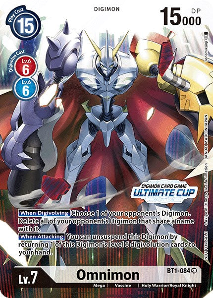 Omnimon [BT1-084] (Copa Definitiva de abril de 2022) [Promociones especiales de refuerzo]
