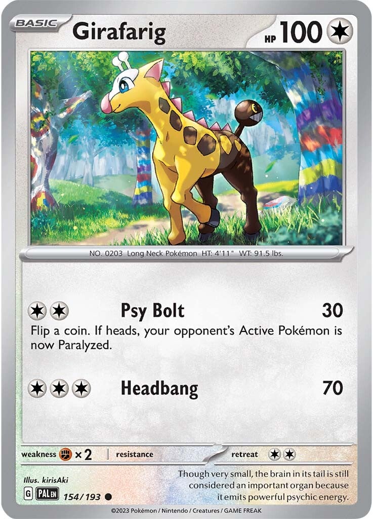 Girafarig (154/193) [Escarlata y Púrpura: Evolución en Paldea]