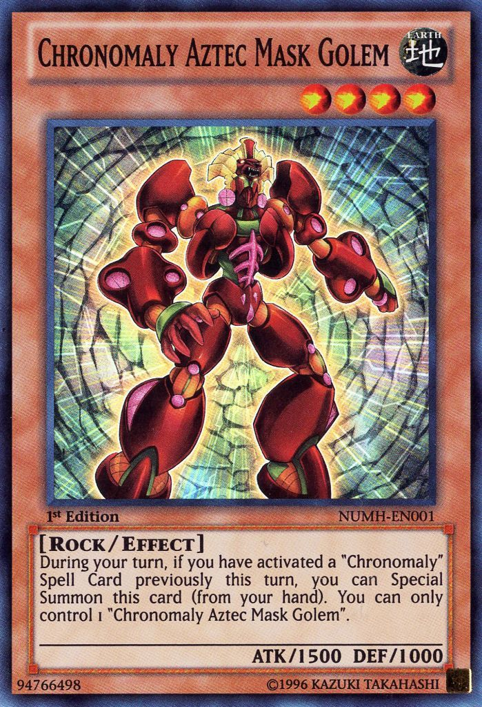 Golem Masque Aztèque Chronomal [NUMH-EN001] Super Rare