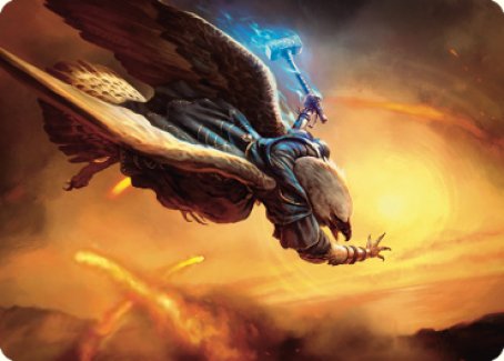 Carta de arte Mística alada de batalla [Serie de arte de Dominaria unida]