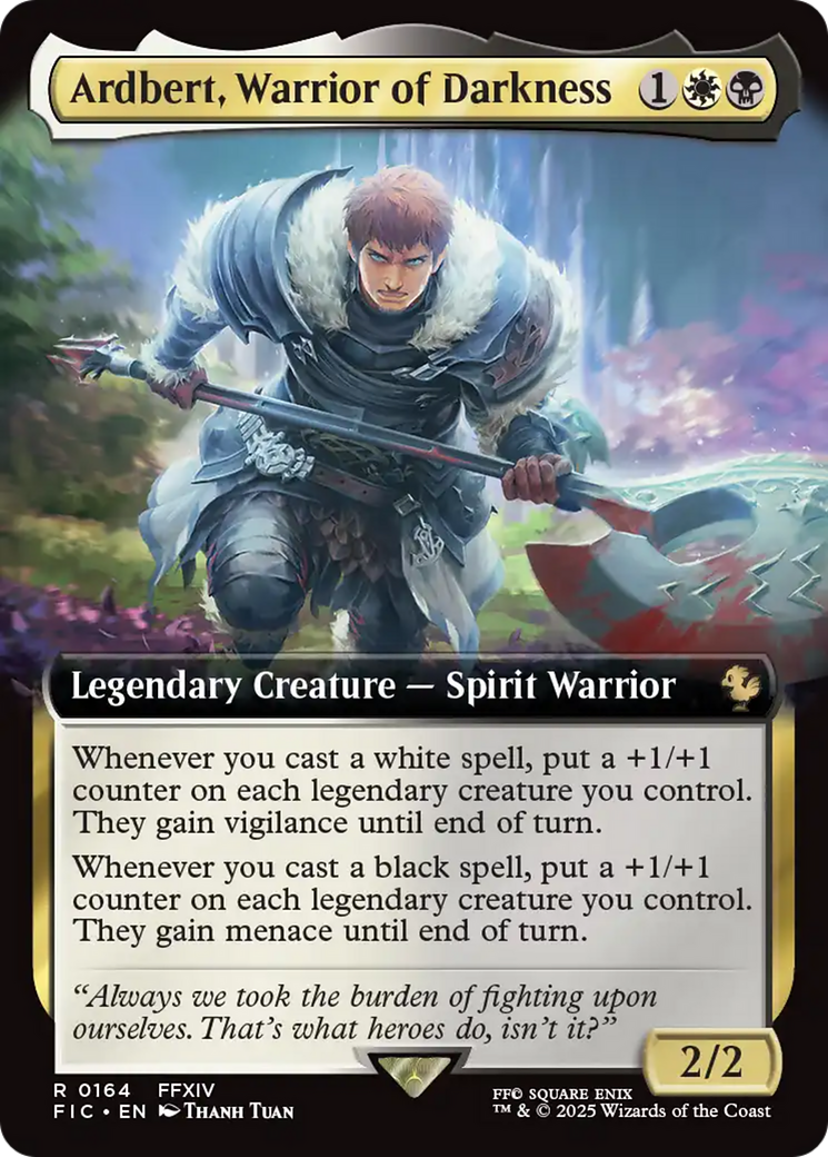 Ardbert, guerrero de la oscuridad (Arte extendido) [FINAL FANTASY Commander]