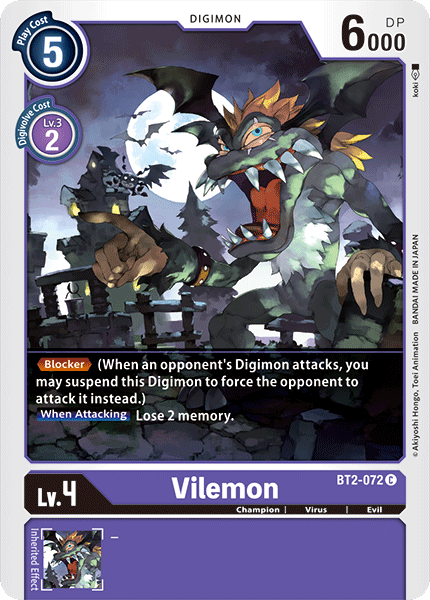 Vilemon [BT2-072] [Sobres de Lanzamiento Especial Ver.1.0]