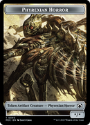 Gólem pirexiano // Horror pirexiano Ficha de doble cara [Marcha de las máquinas Commander Tokens]