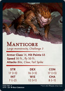 Carte d'art Manticore [Donjons & Dragons : Aventures dans les Royaumes Oubliés - Série d'art]