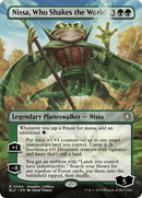 Nissa, qui secoue le monde (Sans bordure) [Commandant Bloomburrow]