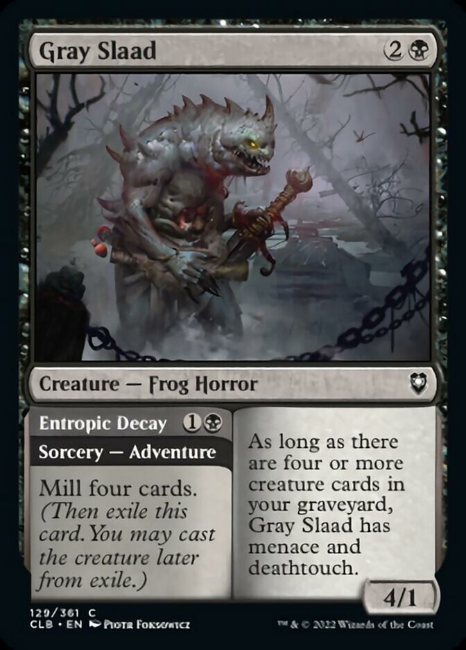 Slaad Gris // Deterioro Entrópico [Commander Legends: Battle for Baldur's Gate]