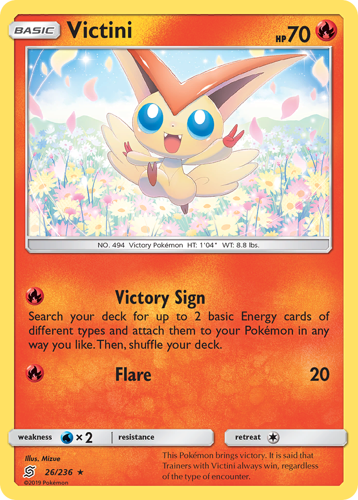 Victini (26/236) [Soleil et Lune : Esprit du Dévouement]
