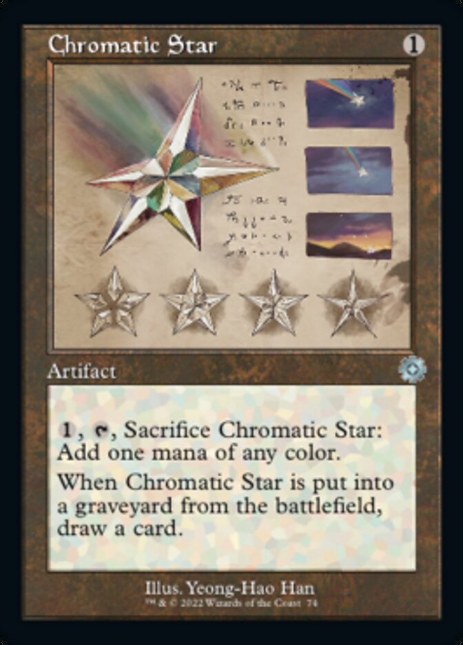 Estrella cromática (Esquema retro) [Artefactos retro de La Guerra de los Hermanos]