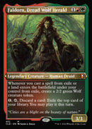 Faldorn, heraldo del lobo temible (comandante de exhibición) (foil grabado al ácido) [Commander Legends: Battle for Baldur's Gate]