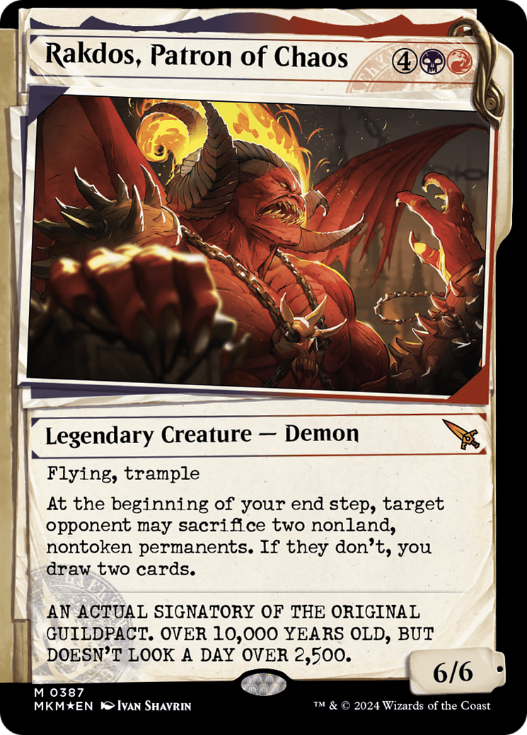 Rakdos, le parrain du chaos (vitrine) (Encre invisible) [Meurtres au manoir Karlov]