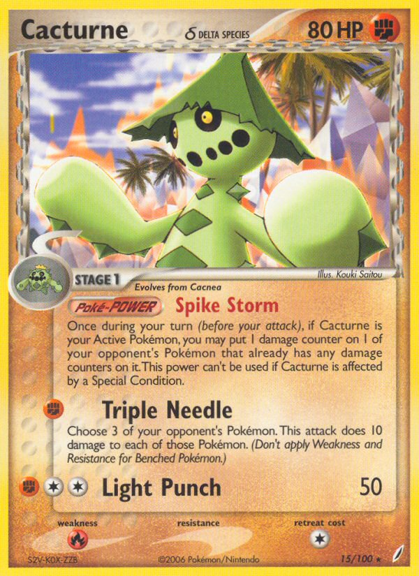 Cacturne (15/100) (Espèce Delta) [EX : Gardiens du Cristal]