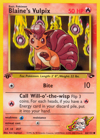 Vulpix de Blaine (66/132) [Desafío de Gimnasio 1ª Edición]