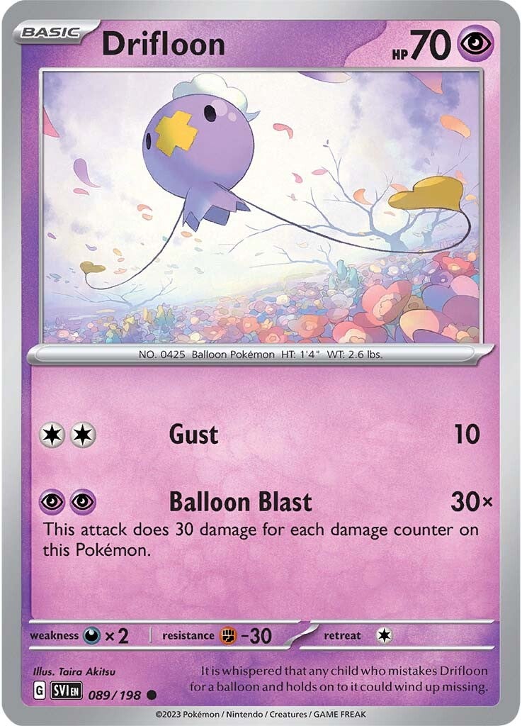 Drifloon (089/198) [Escarlata y Púrpura: Set Básico]