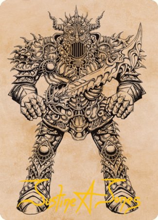 Golems de fer (Vitrine) Carte illustrée (Signature estampillée or) [Dungeons & Dragons : Adventures in the Forgotten Realms Art Series]