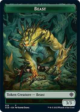 Bête // Jeton recto-verso Bête [Starter Commander Decks]