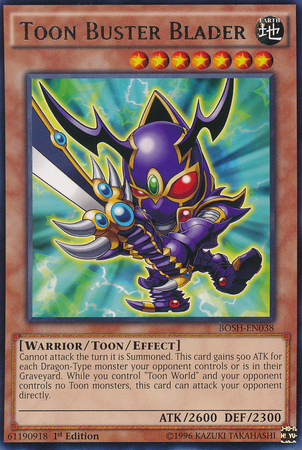 Buster Blader Toon [BOSH-EN038] Rare