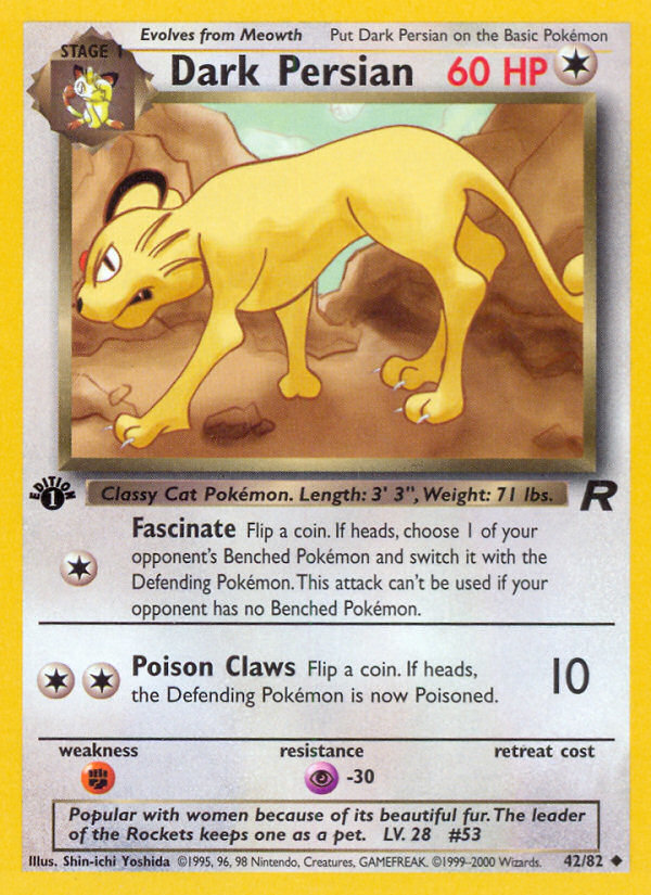 Persian obscur (42/82) [Team Rocket Édition 1]