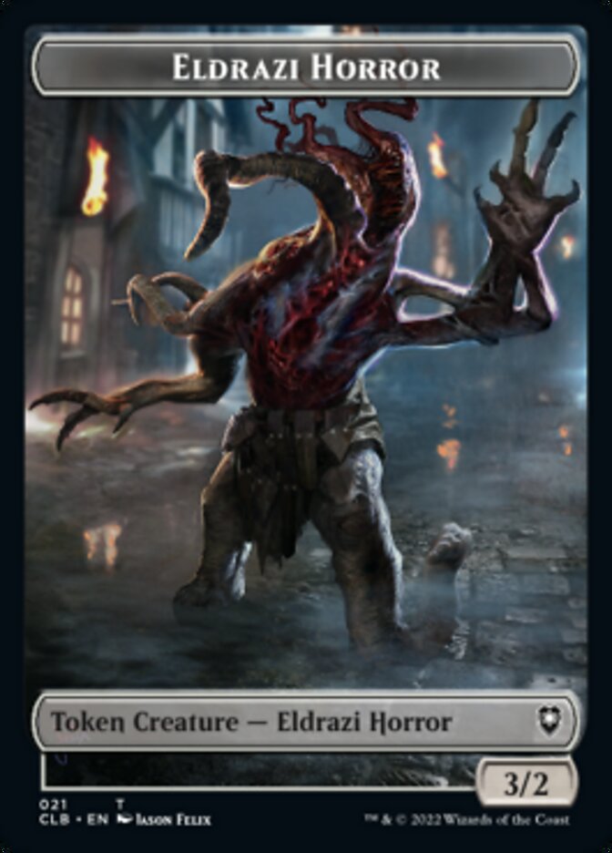 Horreur // Horreur eldrazi jeton recto-verso [Commander Legends: Battle for Baldur's Gate Tokens]