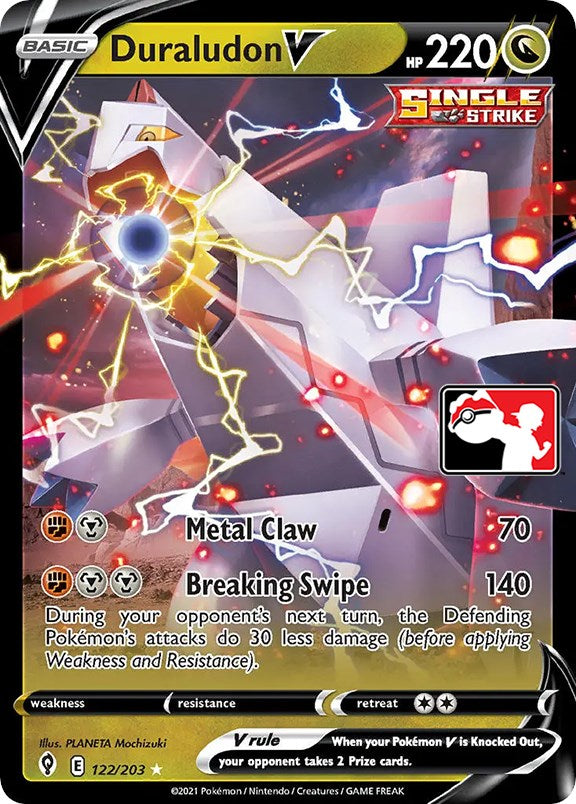 Duraludon V (122/203) [Serie Uno de Paquete de Premios]