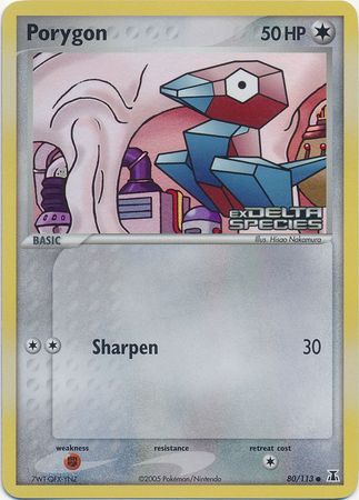 Porygon (80/113) (Tamponné) [EX : Espèces Delta]