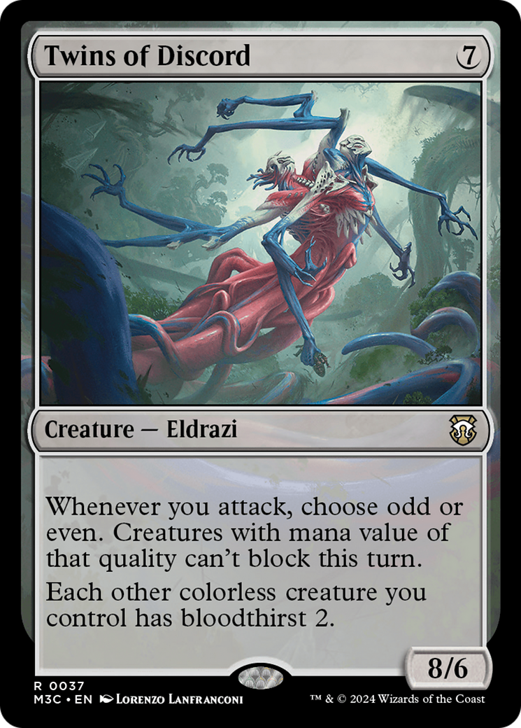 Jumeaux de la discorde (Feuille texturée) [Commander Horizons du Modern 3]