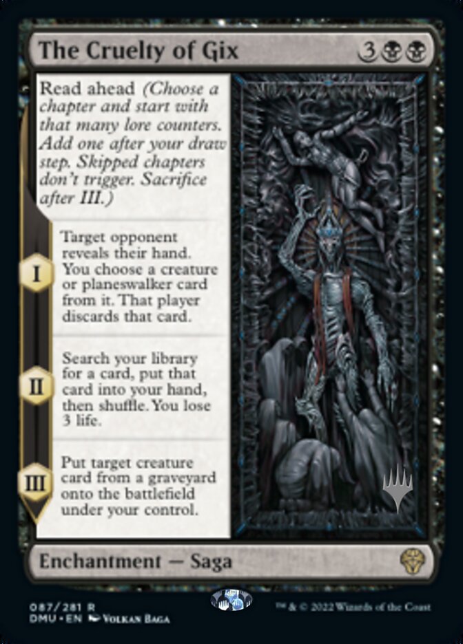 La Cruauté de Gix (Promo Pack) [Dominaria United Promos]