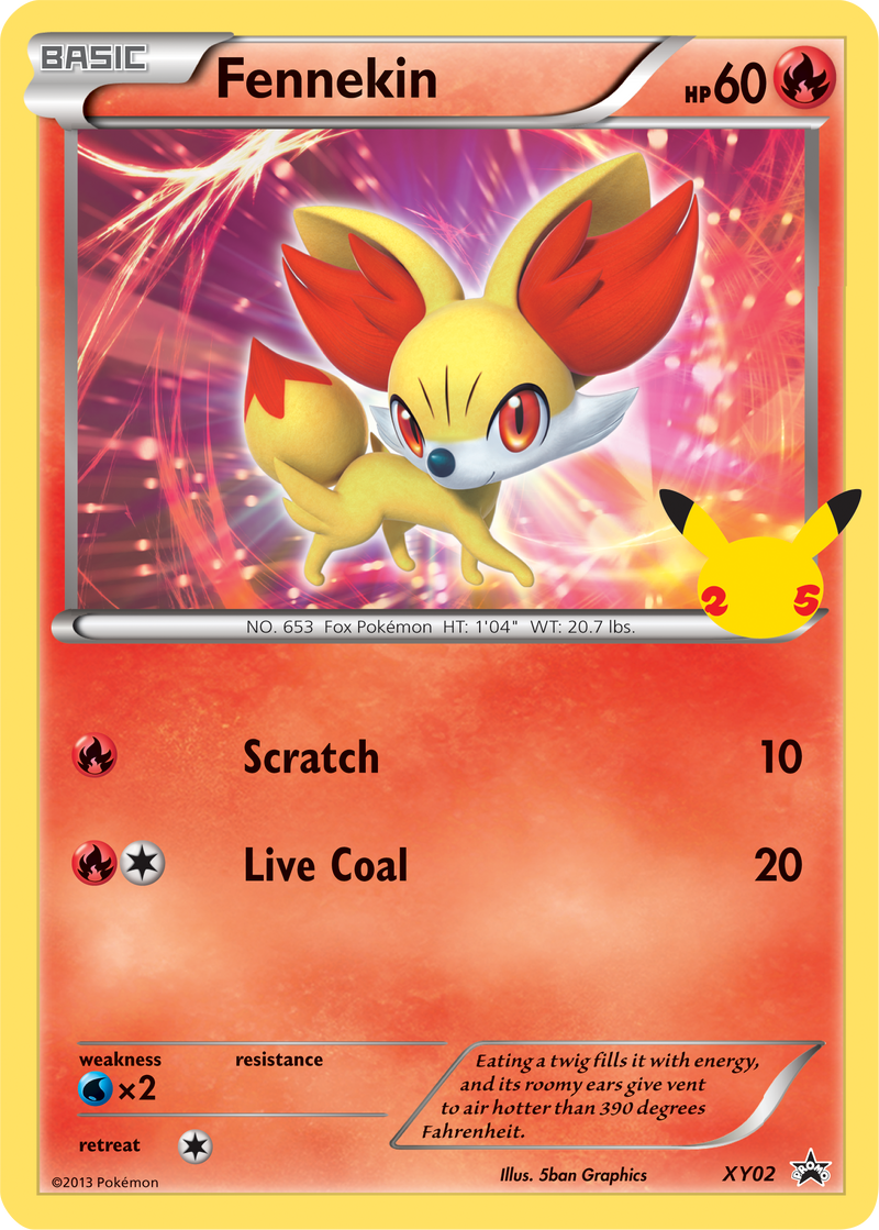 Fennekin (XY02) (Carta Jumbo) [Primer Paquete de Compañero]