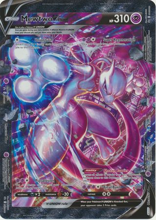 Mewtwo V-Union (Carta Jumbo) [Espada y Escudo: Promos Black Star]