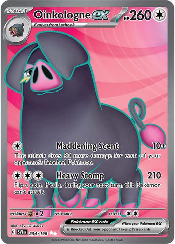 Oinkologne ex (234/198) [Escarlata y Púrpura: Set Básico]