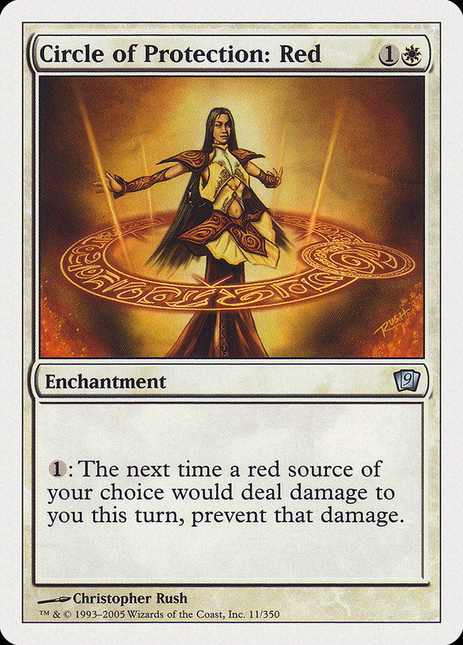Cercle de Protection : Rouge [Neuvième édition]