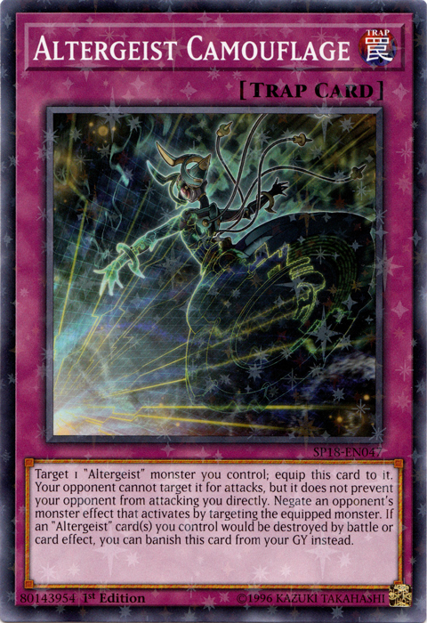 Altergeist Camouflage [SP18-EN047] Starfoil Rara