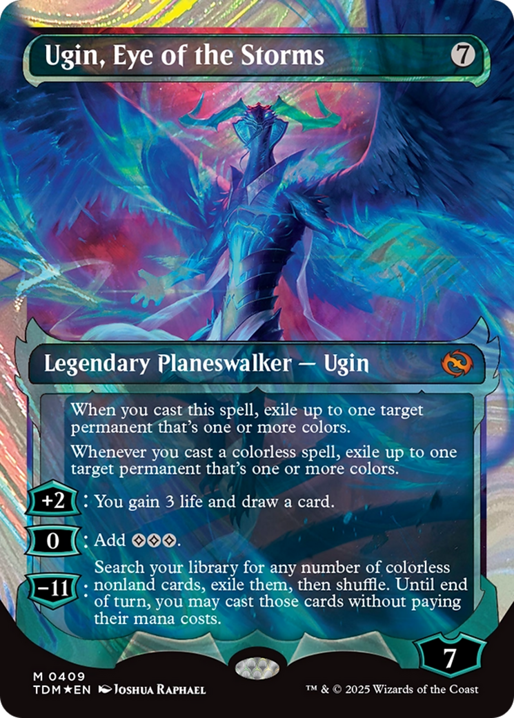 Ugin, l'Œil des tempêtes (Présentoir) (Halo Foil) [Tarkir : Rafale draconique]