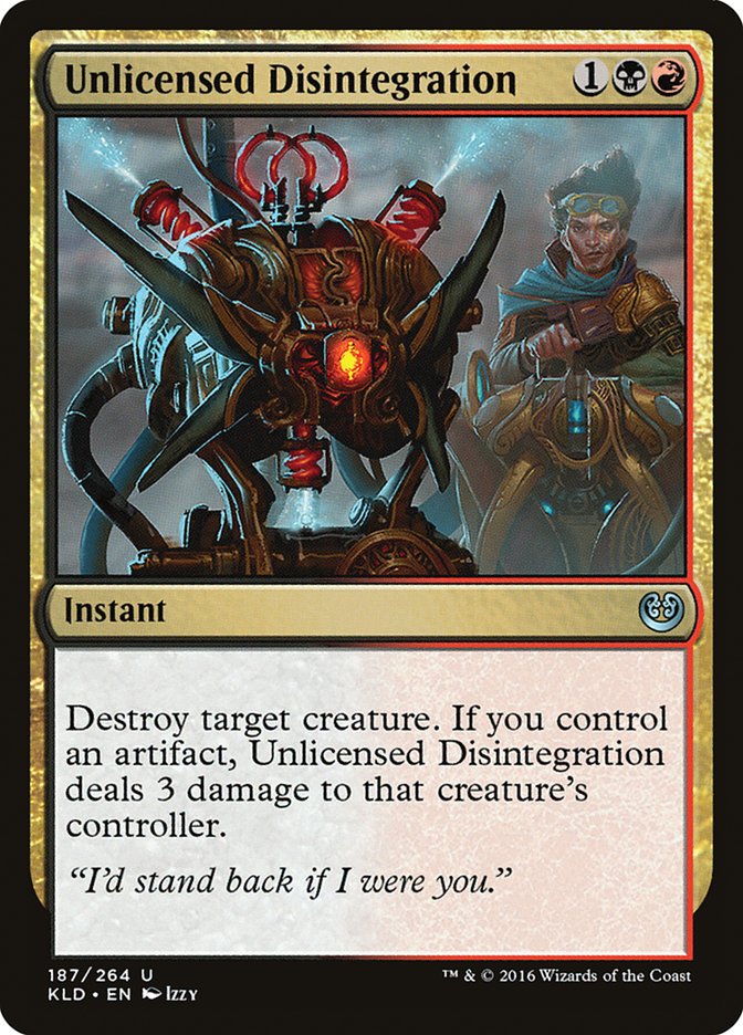 Désintégration non autorisée [Kaladesh]