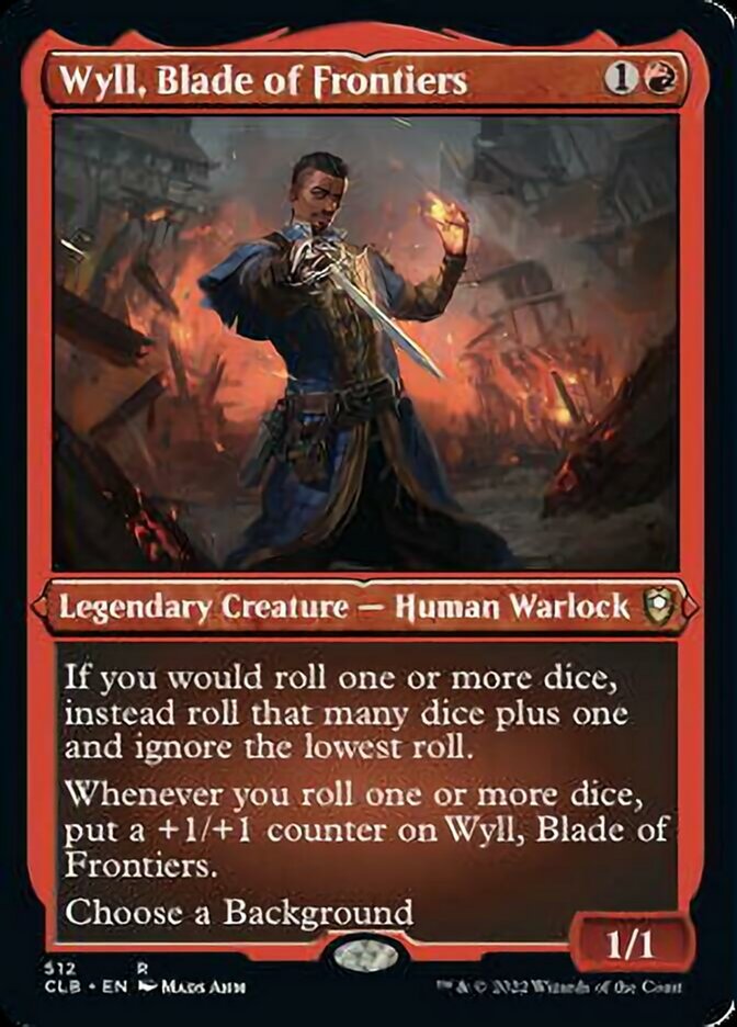 Wyll, lame des frontières (gravure à l'acide) [Commander Legends : Battle for Baldur's Gate]
