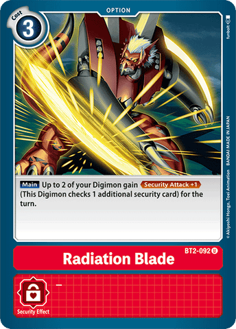 Radiation Blade [BT2-092] [Sobrecarga Especial Ver.1.0]
