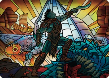 Astor, Porteur de Lames Carte Artistique [Série artistique Dominaria Uni]