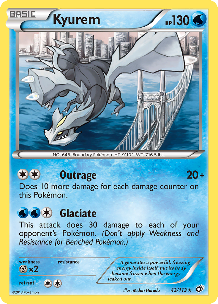 Kyurem (43/113) (Exclusiva de Baraja Temática) [Negro y Blanco: Tesoros Legendarios]