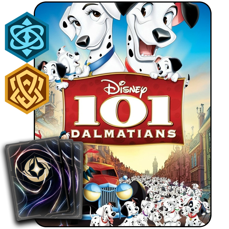 LORCANA THEME STARTERS: 101 DALMATIANS (AMBER/SAPPHIRE)