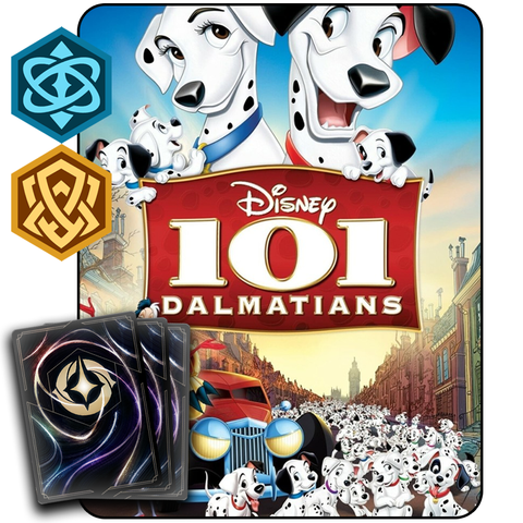 MAZOS TEMÁTICOS DE LORCANA: 101 DÁLMATAS (ÁMBAR/ZAFIRO)