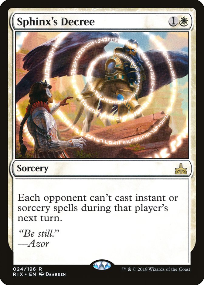 Décret du sphinx [Rivals of Ixalan]