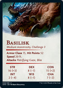 Carte d'art Basilic [Dungeons & Dragons : Aventures dans les Royaumes Oubliés - Série d'illustrations]