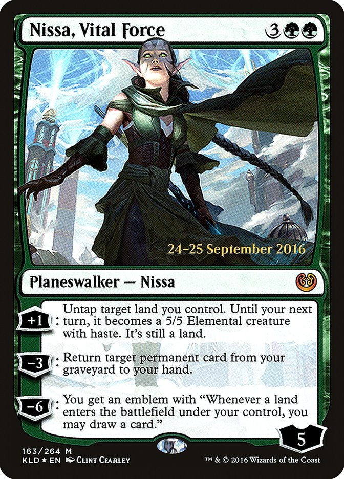 Nissa, fuerza vital [Cartas promocionales de prelanzamiento de Kaladesh]