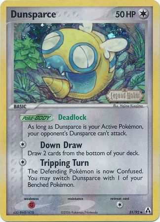 Dunsparce (31/92) (Estampillé) [EX: Créateurs de légendes]