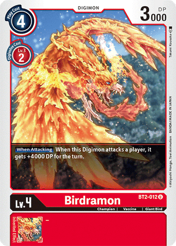 Birdramon [BT2-012] [Lanzamiento de Booster Especial Ver.1.5]