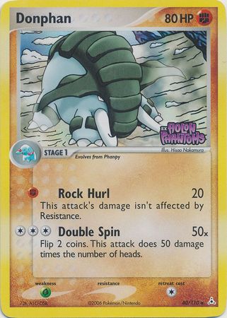 Donphan (40/110) (Estampada) [EX: Holon Phantoms]