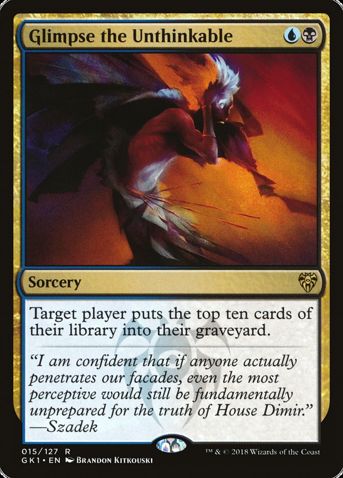 Entre aperçu et impensable [Kit de guilde Guilds of Ravnica]