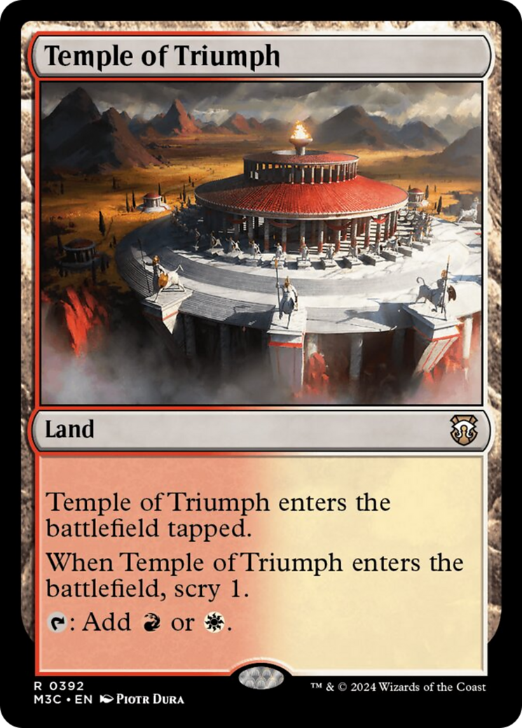 Templo del Triunfo (Lámina irisada) [Commander de Modern Horizons 3]