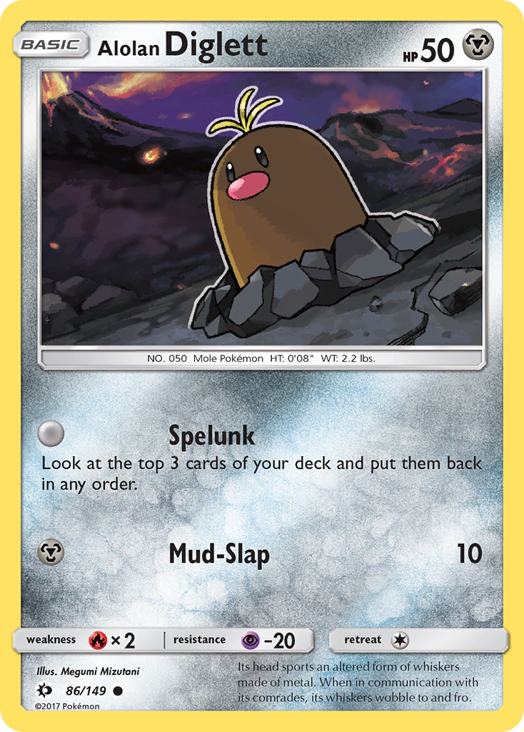 Taupiqueur d'Alola (86/149) [Soleil et Lune : Set de Base]