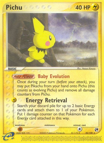 Pichu (20/100) [EX : Tempête de sable]