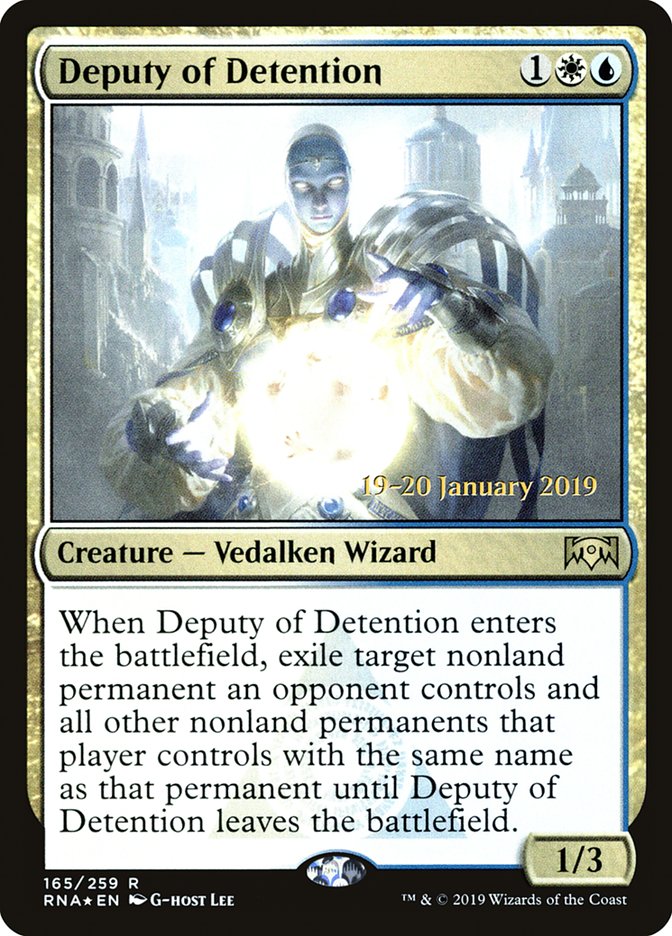 Adjoint de la détention [Promos d'avant-première de l'Allégeance de Ravnica]
